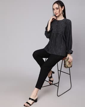 jaipur kurti Striped Top & Pants Set-picture-46