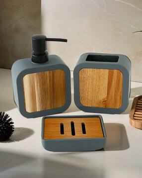 umai Set of 3 Plastic Bathroom Accessories-picture-38