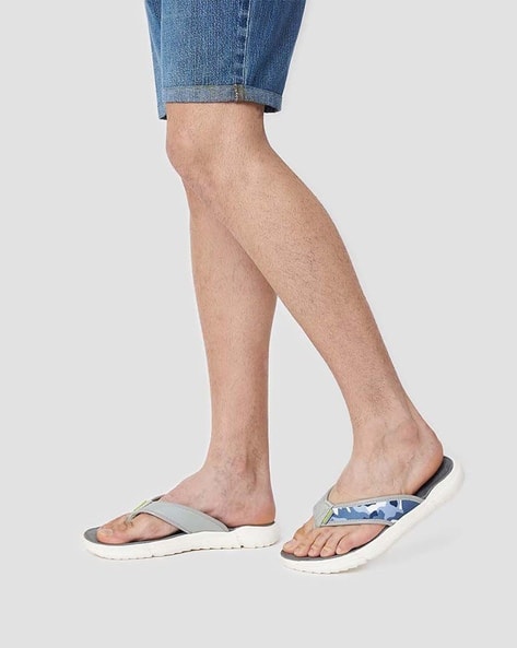 Buy Grey Camo Flip Flop \u0026 Slippers for Men by KazarMax Online | Ajio.com
