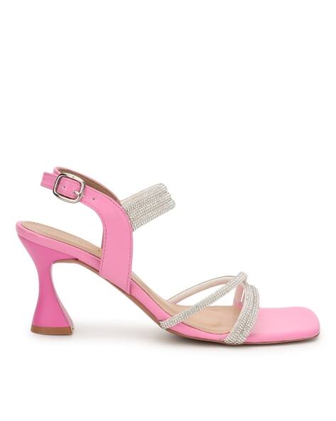 Truffle collection Women Embellished Kitten Heeled Sandals