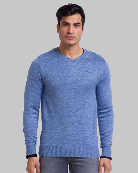 PARX Heathered V-Neck Pullover