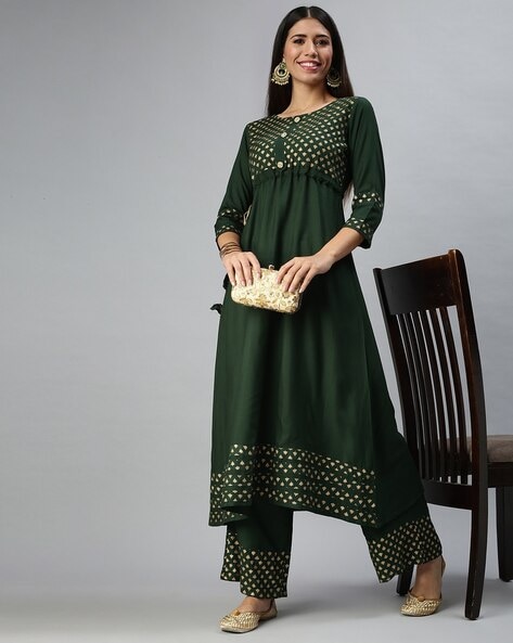 Floral Kurta Palazzo Set