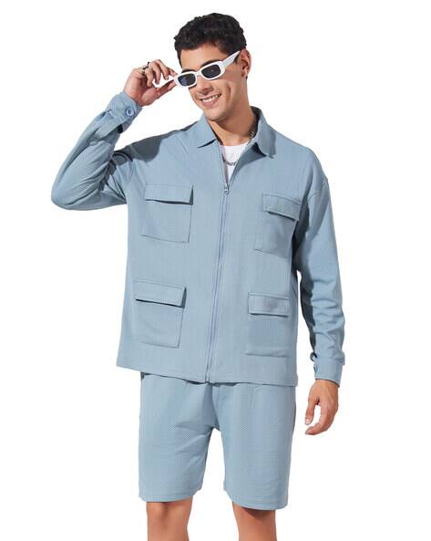MANIAC Men Sweatshirt & Shorts with Flap Pockets