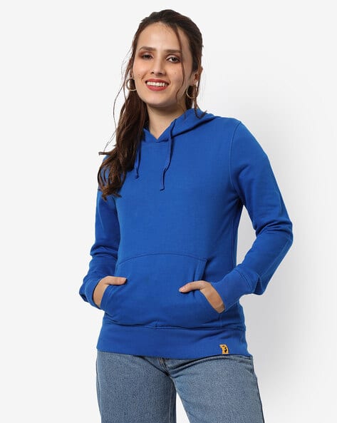 Buy Royal Blue Sweatshirt Hoodies for Women by Campus Sutra
