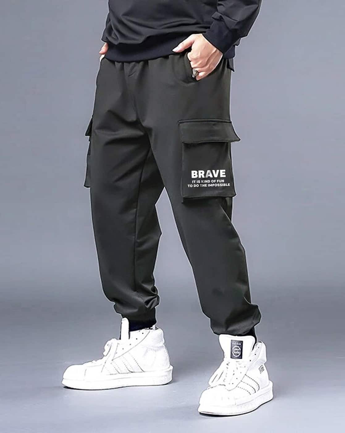Buy Dark Grey Track Pants for Men by JUMP CUTS Online | Ajio.com