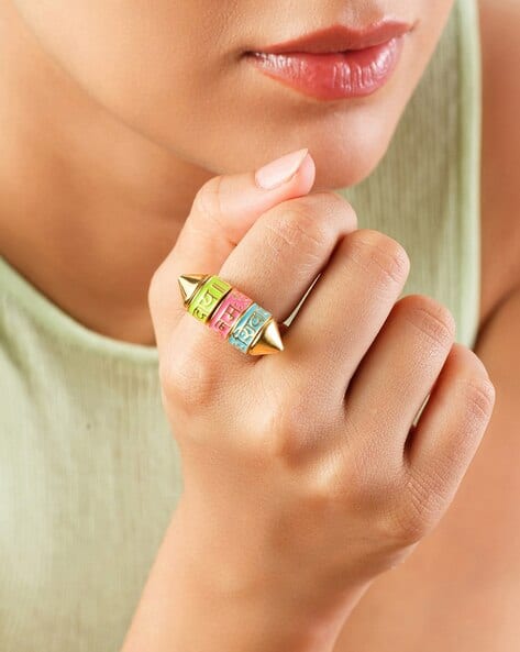 Buy Isharya Women Gold-Plated Finger Ring Gold Color Women