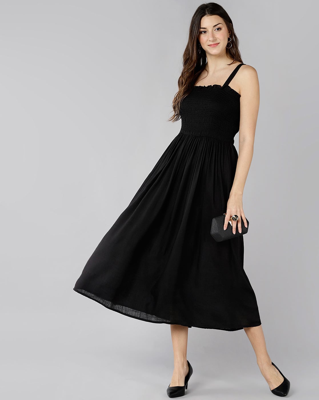 新品タグ付き☆ANDRESDcocoon random bare dress L Buy Black Dresses for Women by Znx Clothing Online | Ajio.com