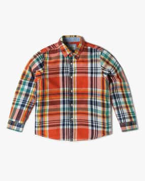 pepe jeans Boys Checked Regular Fit Shirt-picture-13