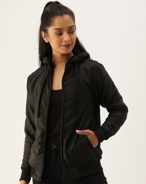 Buy Black Jackets Coats for Women by Campus Sutra Online Ajio