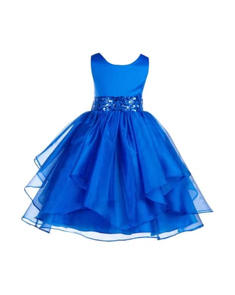 Buy Royal Blue Dresses Frocks for Girls by WISH LITTLLE Online