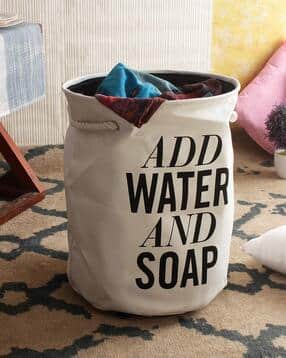 cortina eyelet curtain Typographic Print Foldable Laundry Basket-picture-19