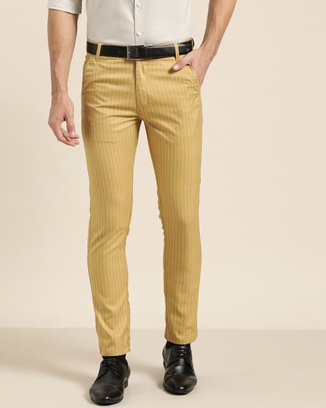 Buy Gold Trousers \u0026 Pants for Men by SOJANYA Online | Ajio.com