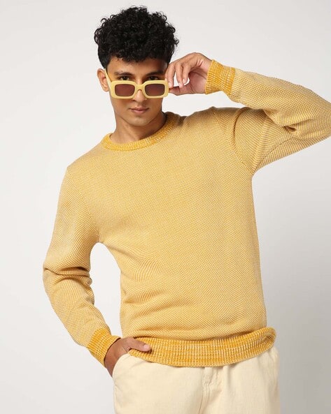 Buy Mustard Yellow Sweaters Cardigans for Men by YOUSTA Online