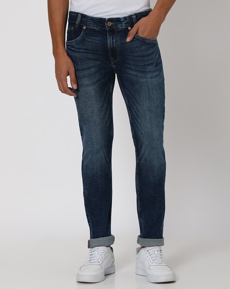 Mufti Men Slim Fit Mid-Rise Jeans