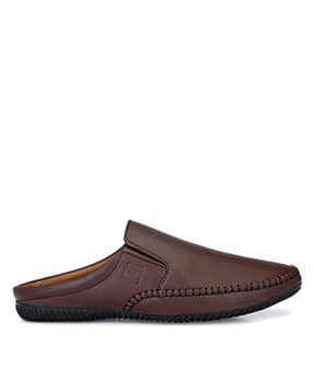 eego italy Men Almond-Toe Slip-On Mule-picture-48