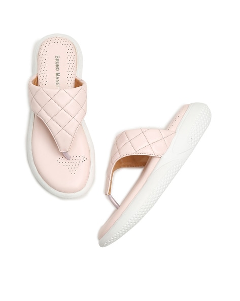 Bruno Manetti Quilted Thong-Strap Sandals