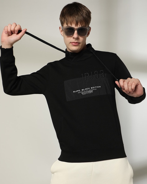 Men Embroidered Logo Slim Fit Sweatshirt