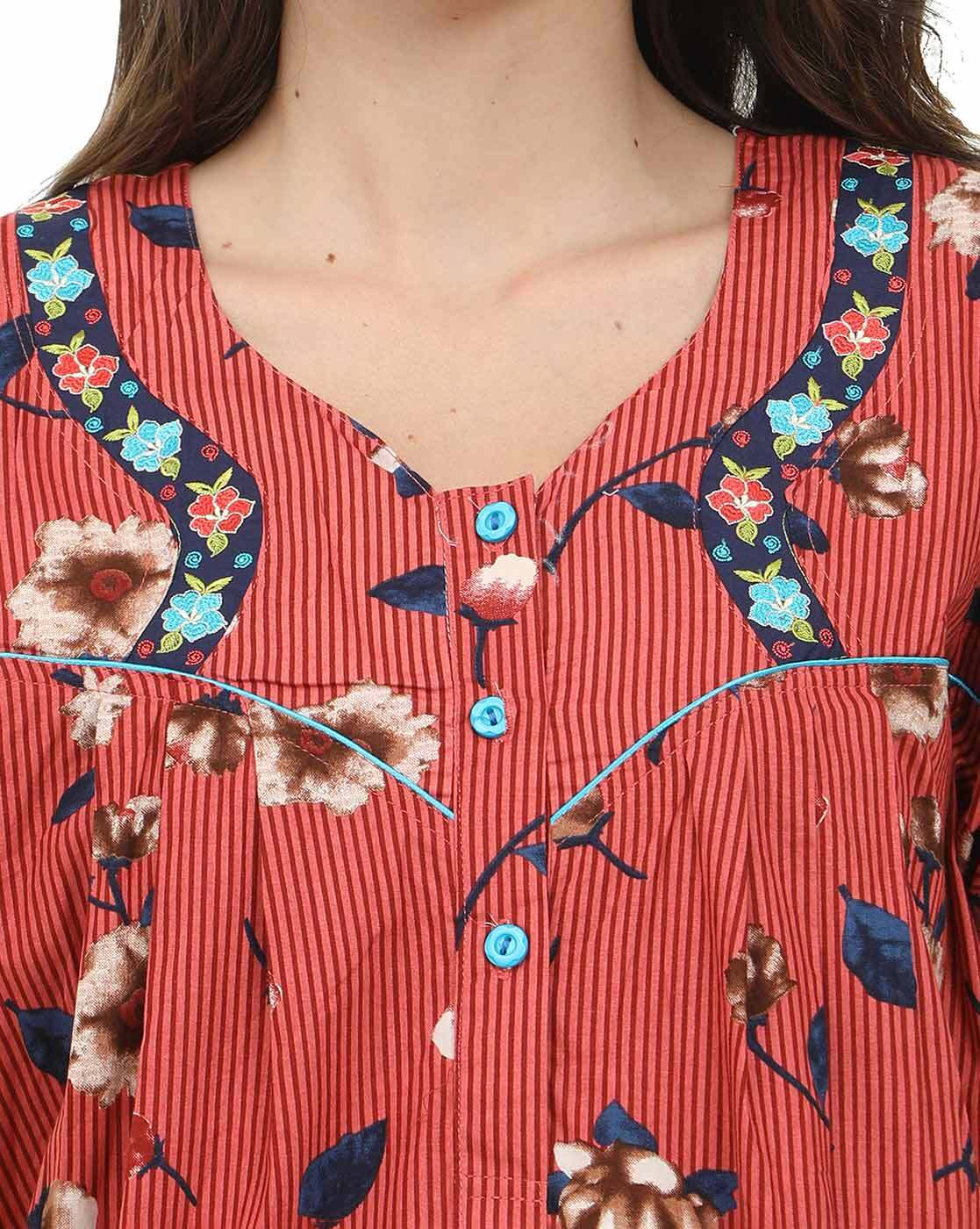 Buy Red Nightshirts&Nighties for Women by CHARAK Online | Ajio.com