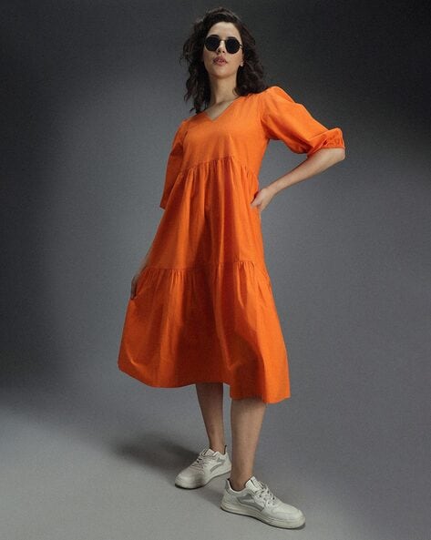 Buy orange dress best sale