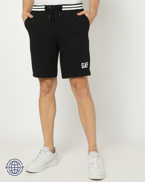 Men Logo Print Slim Fit Shorts