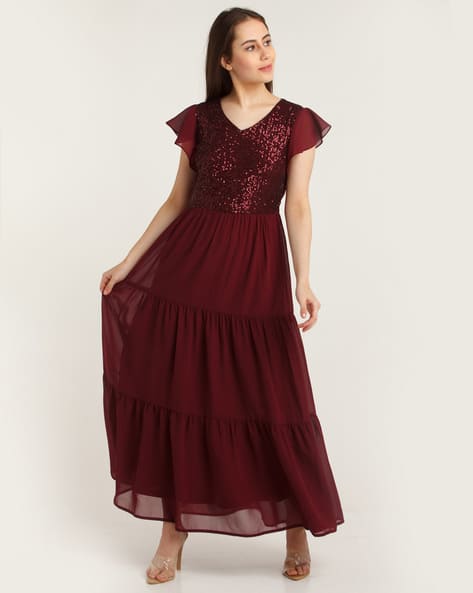 Zink London Embellished A-line Dress