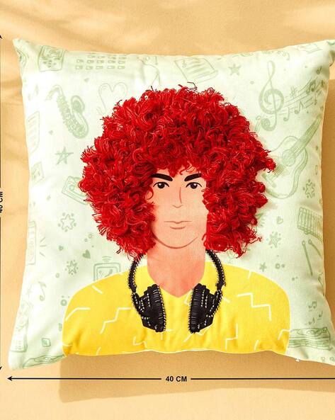 Face print cushion hotsell