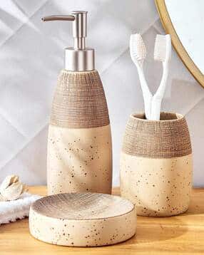 home centre Derby 3-Piece Ceramic Bathroom Accessories Set-picture-23