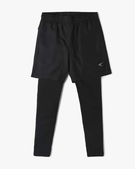 Boys Flat-Front Shorts with Tights