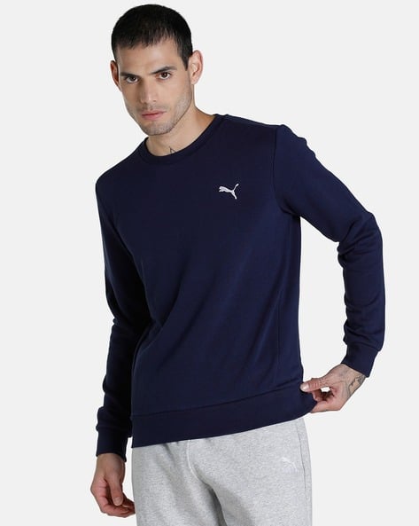 Puma Men Regular Fit Crew-Neck Sweatshirt