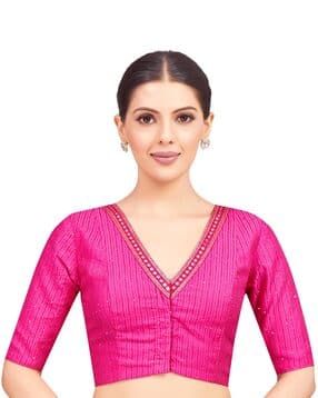 Women Embellished Front-Open Blouse-image-14
