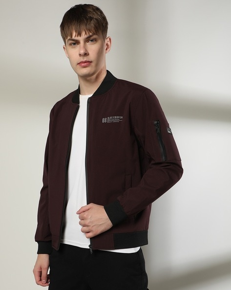 Men Regular Fit Bomber Jacket