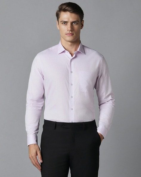 Louis Philippe Men Slim Fit Shirt with Patch pocket