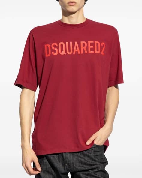 Buy Dsquared2 Logo Print Regular Fit Crew-Neck Cotton T Buy Dsquared2 Logo Print Regular Fit Crew-Neck Cotton T