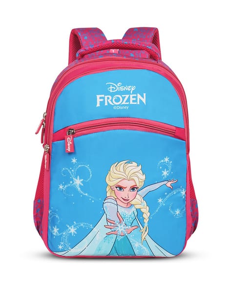 Girls Disney Princess Elsa Printed School Backpack 22L