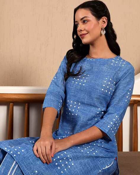 Buy Blue Kurta Suit Sets for Women by W Online