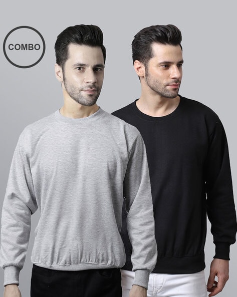 Grey black sweatshirt best sale