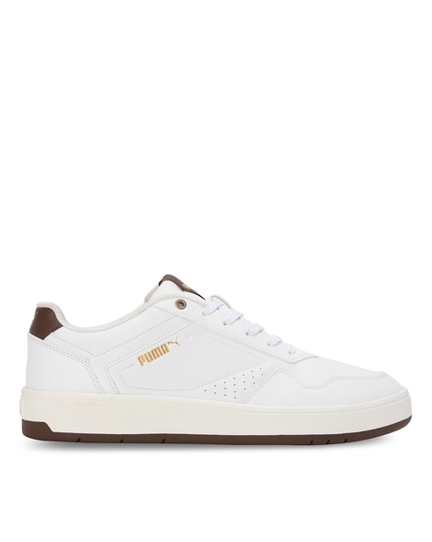 Buy PUMA White Chestnut Brown PUMA Gold Sneakers for Men by PUMA Online Ajio