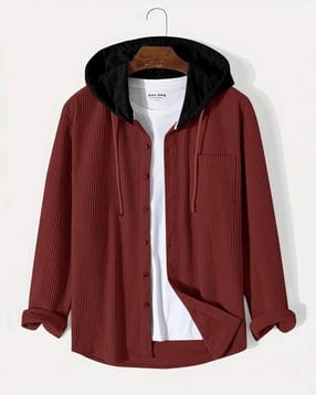 eyebogler Men Striped Hooded Sweatshirt-picture-11