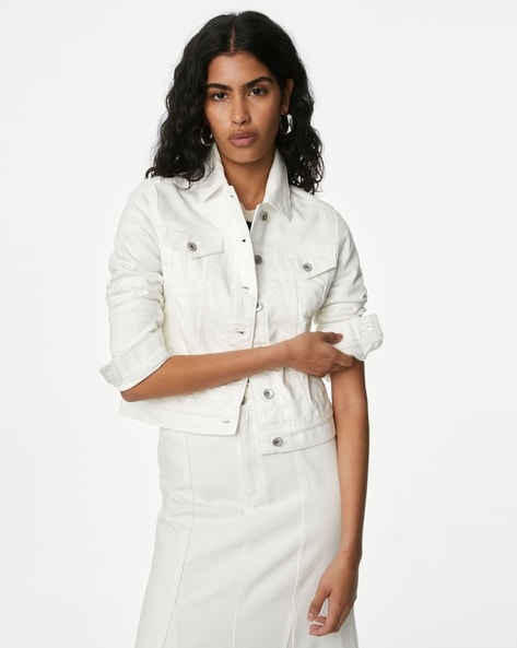 Buy White Jackets Coats for Women by Marks Spencer Online Ajio