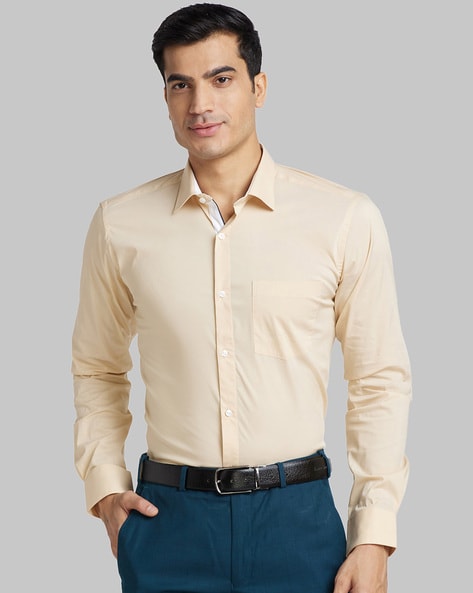 Park Avenue Solid Slim Fit Shirt