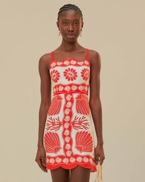 farm rio ainika shell white mini dress Farm Rio Shell Print Linen Mini Dress In Ainika Shell White - 40% Off