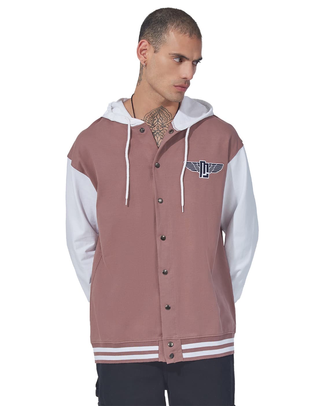 Hooded Jacket Letterman Jacket Pink Buy Space Jam Varsity Jacket
