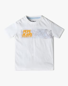 pepe jeans Boys Tuval SS IP Printed Regular Fit Round-Neck T-Shirt-picture-37
