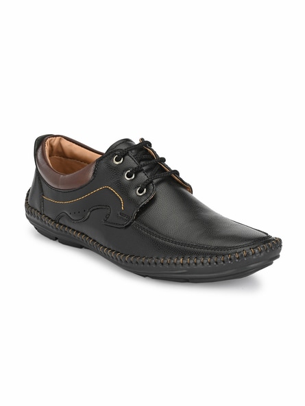 Mactree Paneled Lace-Up Formal Shoes