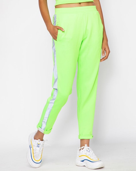 Track Pants with Contrast Stripes