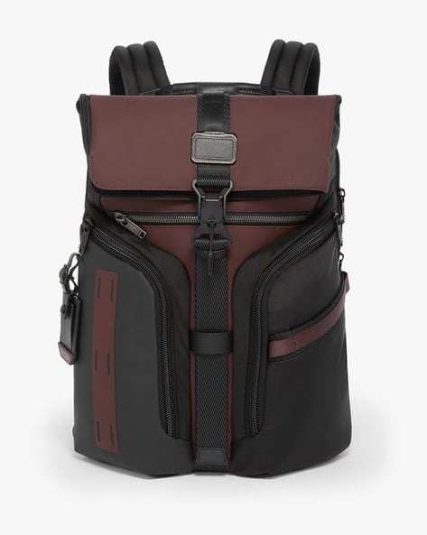 tumi backpack maroon Exterior Features This backpack has a double zip entry to main compartment leather top handle two front U TUMI Celina Medium Backpack, Wine