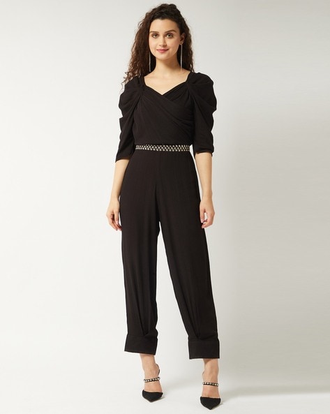 Buy Black Jumpsuits Playsuits for Women by Zima Leto Online Ajio