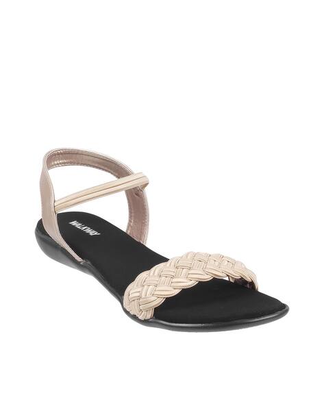 ankle strap braided strap flat sandals
