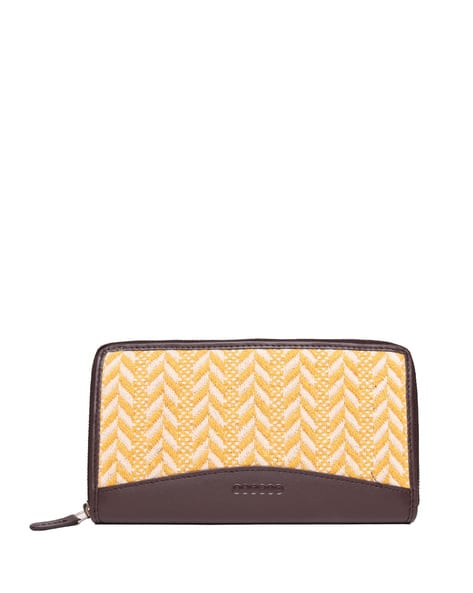 Astrid Chevron Pattern Zip-Around Wallet