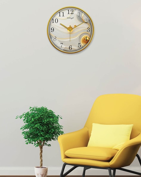 Printed Round Analog Wall Clock